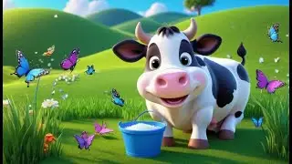 Cow Udders Go Milk Milk Milk | Fun Animal Nursery Rhyme for Kids | Baby Songs