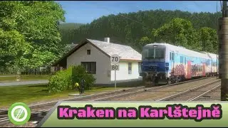 Příjezd na Karlštejn s Krakenem  🚂 OpenRails (MSTS) 2025 Gameplay na AM5 sestavě