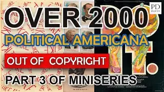 2000 Free Public Domain Political Memorabilia images - for Etsy, Redbubble, Merch by Amazon, KDP