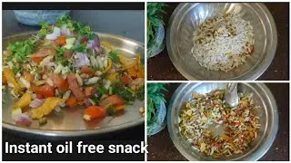 Jabardast healthy,oil free, without spicy masala evening snacks / Oil free murmura / churmura snacks
