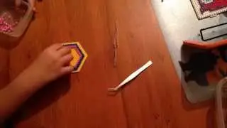 Hama/Perler Bead Time Lapse. Simple Hexagon😊