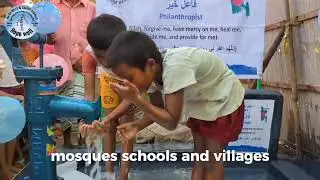 Buy a water well and start an ongoing charity