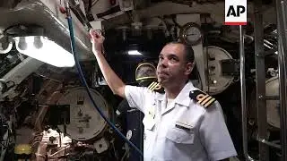 Journalists get tour of Brazilian submarine