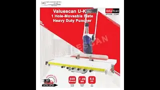 Valuescan U-K30 1 Hole - 300 sheets Moveable Plate Heavy Duty Puncher, penumbuk 1 lubang, puncher