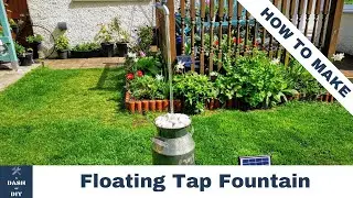 Solar Powered Floating Tap Water Fountain with LED Lights - How to Make