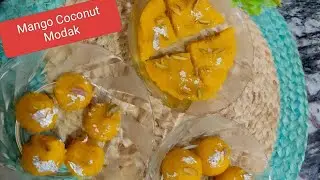 2025 viral recipe| #modak #mangococonutladdoo