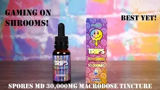 BEST Legal Shrooms YET! Spores MD 30,000mg Macrodose Tincture Review! VapingwithTwisted420