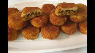 Potato Chops ||  Mince Chops || Meat Stuffed Potato || Potato patties || CookLikeCecilia