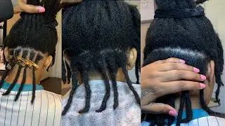 How To ReTwist Thick 4C Locs| Super Detailed Tutorial 