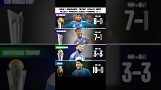 India's Dominance: Cricket Rivalry Stats Against Pakistan Across Formats 🥶🔥
