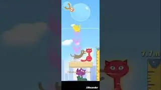 Cat Stack - stacking balancing precision endless fun cute game Score 19.3m gameplay #walkthrough