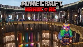 Building a Giant Rainbow Dome in Hardcore Minecraft