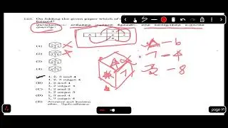 On folding the given paper which of the following cube can not be formed? /Think Tank Of TNPSC Maths