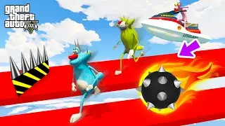 100000% POSSIBLE PARKOUR CHALLENGE IN GTA 5 with OGGY & JACK