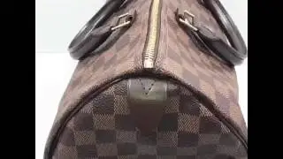 Authentic Louis Vuitton Damier Ebene Speedy 35