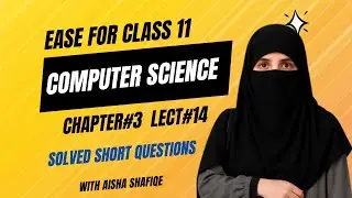 Chapter#3-Exercise Solved Short Questions I First year Computer Science