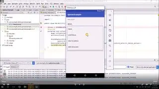 How to create drop down list in Android Studio Spinner Example