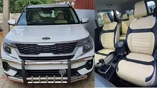 Kia Seltos Accessories | Kia Seltos Seat Covers | Front Bumper Guard | Car Accessories Madurai