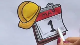 May Day drawing Easy | International Workers day drawing| How to draw Labour day| Labour day drawing