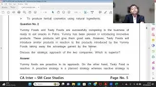 SM Revision & Case Studies Part 1 | CA Inter Nov 23 | CAP CLASSES