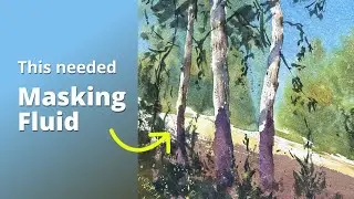 Masking Fluid: The Ultimate Tree Painting Hack?