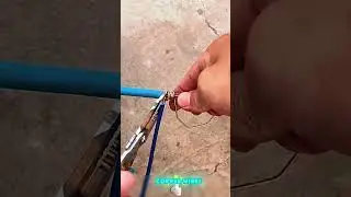 Practical skills for electricians to make T - shaped connections with copper wires