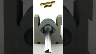 Aluminum Profiles Extrusion Press Machine #automation #machine #shorts