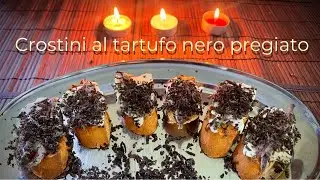 Crostini al tartufo nero pregiato - funghi 2025
