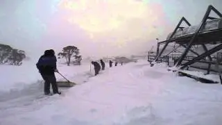 Charlotte Pass morning snow report 29/06/14