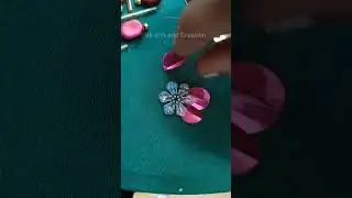 Brooches work on blouse #broocheswork #art #freetutorial #vkartsandcreation #shortsfeed
