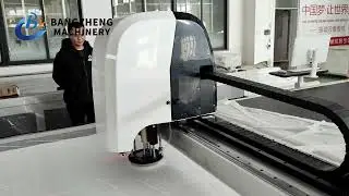 multi layer noon woven fabric cutting with 11cm blade cutting machine