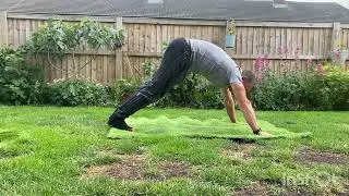 Holiday balcony workout