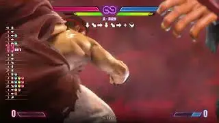 SF6 demo ryu instant air tatsu after hashougeki combo into level 3 super