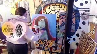 DJ Adree paints