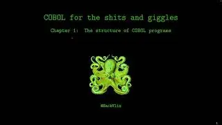 COBOL for the sh*ts and giggles - Chapter 1: The structure of COBOL programs