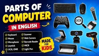 Parts of Computer, Input and Output Device Keyboard, Mouse Microphone, Joystick OCR, OMR Scanner,