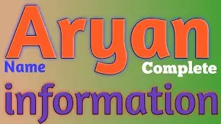 Aryan Name Meaning | Aryan Name Full Details | Aryan Naam Ki Rashi | The Secret of Name