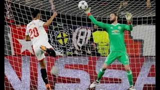 De gea EXQUISITE saves VS Sevilla & Arsenal