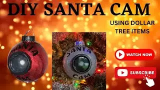 How to make a Santa Cam using dollar tree flashlight and plastic ornament bulb. DIY Santa cam!