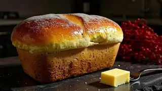 🍞 Хлеб без соли в ресторанном стиле | Нежный, как облако, мякиш + золотистая хрустящая корочка ✨