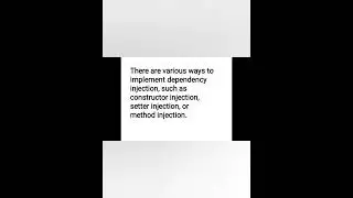 2..Dependency injection