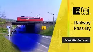 ACOUSTIC CAMERA: Railway noise when driving on a bridge