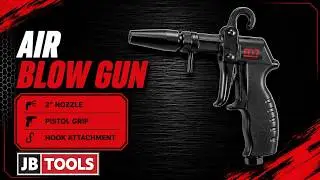 M7 AIR BLOW GUN WITH 2&rdquo; NOZZLE PISTOL GRIP AND HOOK ATTACHMENT (JC-602)