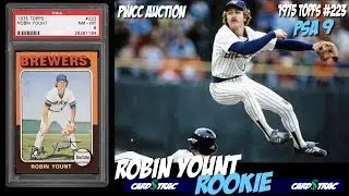 1975 Robin Yount Topps rookie card #223 for sale; graded PSA 9 @ PWCC Auctions