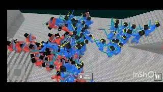 60 Assassin VS 60 Shogun (Who it's Won??) Blocky Ragdoll Battle.