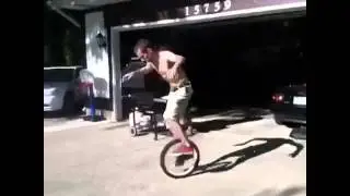 Impossible wheel aka no seat unicycle