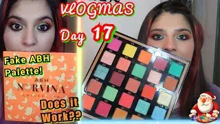 Christmas eye look with the Fake ABH Norvina Palette VOL 3 | VLOGMAS Day 17