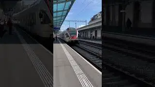 Train 🚆 Arrival Renens Gare Switzerland