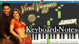 Viral Vayyari Song Keyboard Notes | Devi Sri Prasad | Kireeti | Sreeleela | Junior