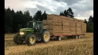 John Deere 7710 Sound | Venez avec moi chercher un plateau de paille